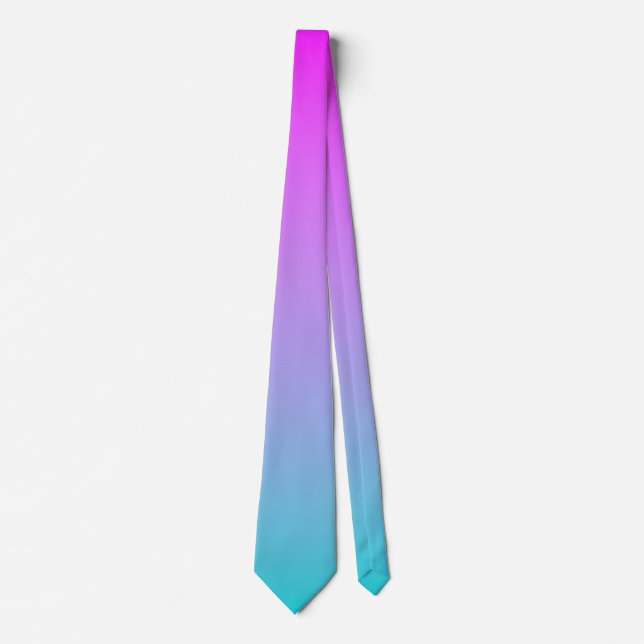 Cravate Dégradé Bleu Violet (Devant)