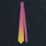 Cravate Dégradé Ombre rose jaune moderne<br><div class="desc">Cravate Ombre Gradient rose jaune moderne. Éléments correspondants disponibles.</div>