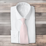 Cravate Délicat couleur unie rose pâle<br><div class="desc">Délicat design rose pâle et uni couleur uni.</div>