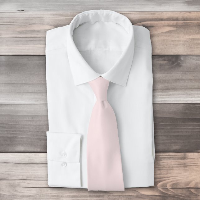 Cravate Délicat couleur unie rose pâle (Créateur téléchargé)