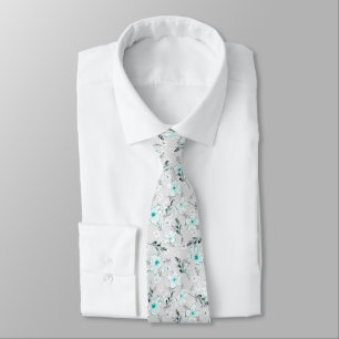 Cravate Délicat motif floral.