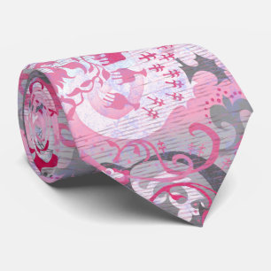 Cravate Demi-fille Dragon Damassé - Couleurs du Drapeau de