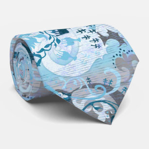 Cravate Demi-garçon Dragon Damassé - Couleurs du Drapeau d