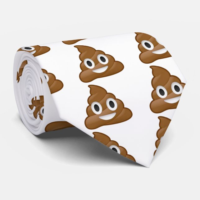 Cravate d'emoji de dunette (Roulé)