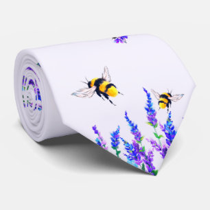 Cravate des abeilles de printemps