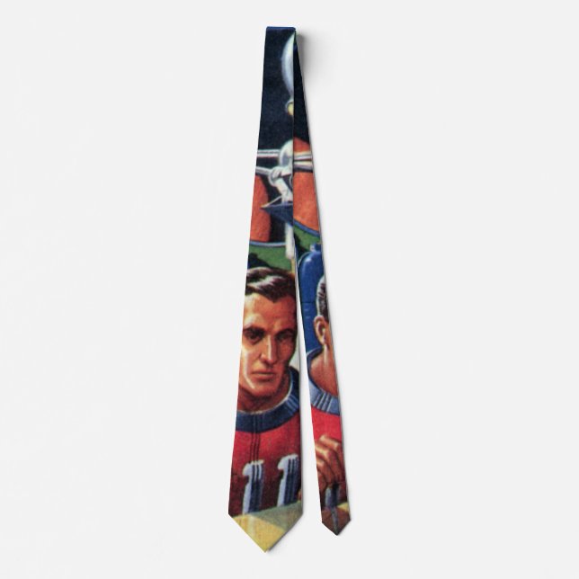 Cravate Des astronautes de science-fiction vintages répare (Devant)