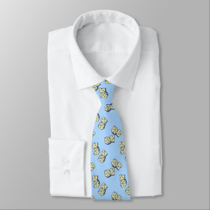 Cravate Dés Tombants Bleu Ciel