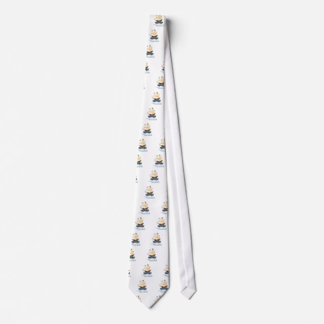 Cravate Descendant de fleur printanière (Devant)