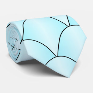 Cravate Design Art déco bleu