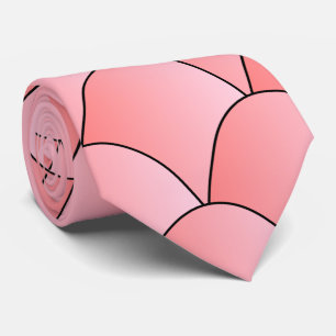 Cravate Design Art déco rose