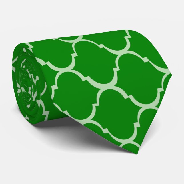 Cravate Design marocain vert (Roulé)