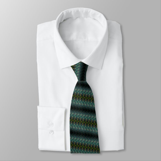 Cravate design moderne - Blue Green Energy (Attaché)