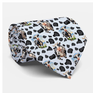 Cravate Design Motif animal de vache