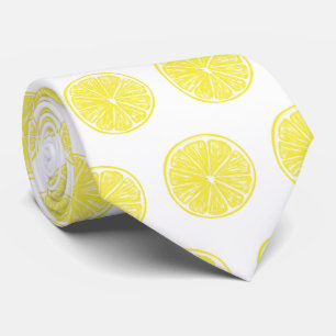 Cravate Design motif de tranches de citron