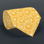 Cravate Design motif en tranches orange<br><div class="desc">Motif en tranches orange fabriqué en Illustrator.</div>
