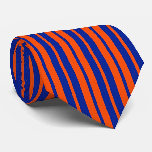 Cravate Design Motif Orange Blue (Créateur téléchargé)