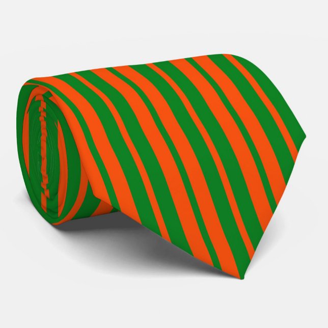 Cravate Design Motif Orange Green (Créateur téléchargé)
