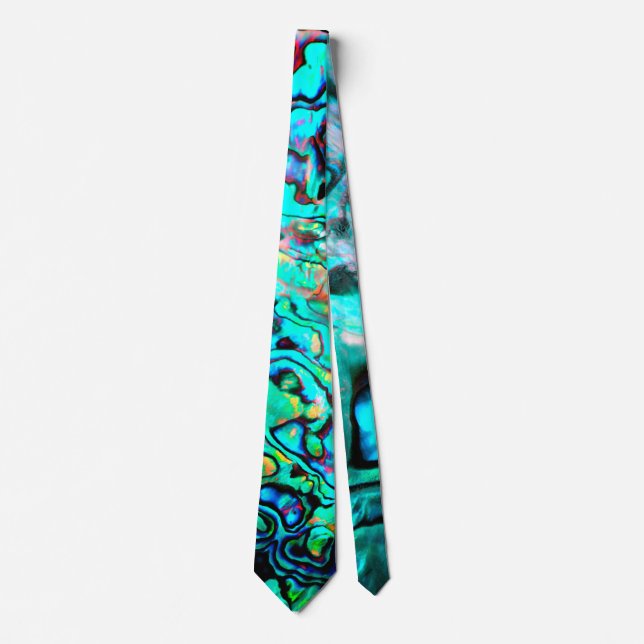 Cravate Design naturel des coquillages d'Abalone (Devant)