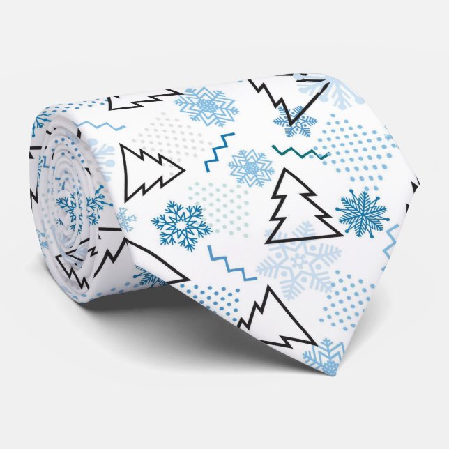 Cravate Design Noël Et Nouvel An (Roulé)