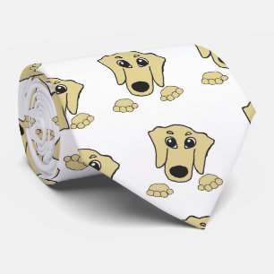 Cravate dessin animé de dachshund wheaten