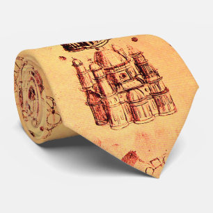 Cravate DESSIN ARCHITECTURAL RENAISSANCE par Leonardo