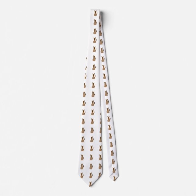 Cravate Dessin de chien Extraordinaire berger allemand (Devant)