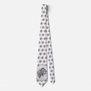 Cravates Dessin Noir Et Blanc Chien Zazzle Fr