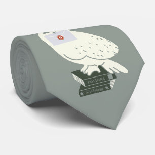 Cravate Dessin fantaisiste d'Hedwig avec lettre