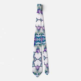 Cravate Dessin floral abstrait sur