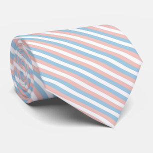 Cravate Diagonale rose, bleu et blanc