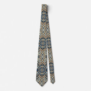 Cravate diamant bleu