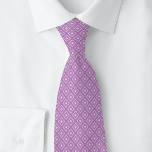 Cravate Diamant Échancré Violet Poussiéreux