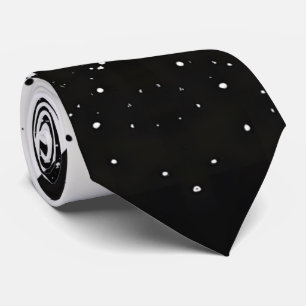 Cravate diamant en noir et blanc