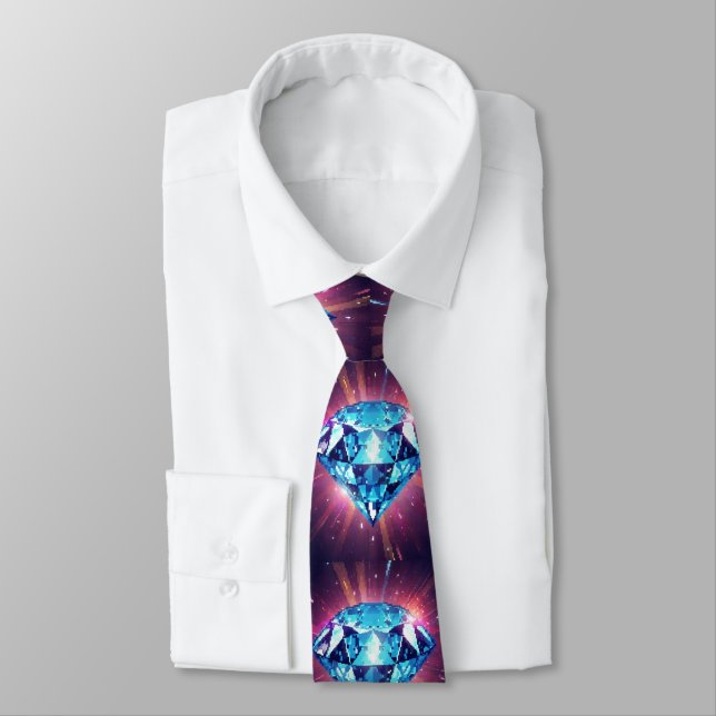 Cravate Diamant Pixelisé Lumineux (Attaché)