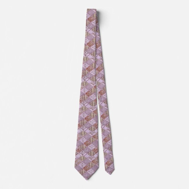 Cravate Diamond Designs In Pinks (Devant)