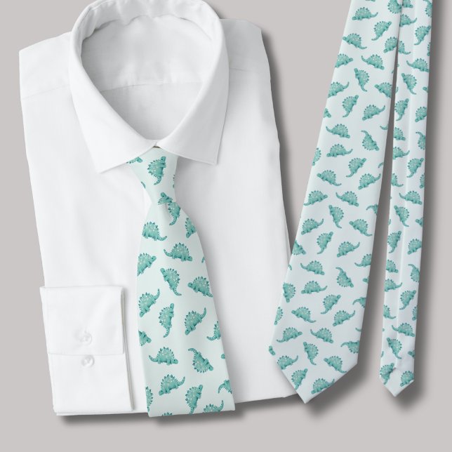 Cravate Dinosaur Stegosaurus motif (Dinosaur tie)