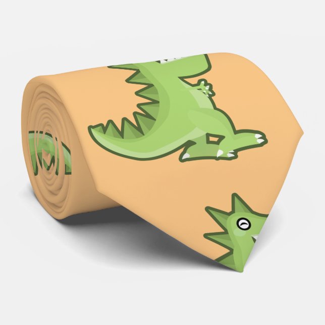 Cravate Dinosaure de Kawaii (Roulé)