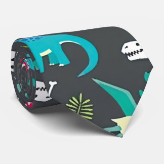 Cravate Dinosaure Motif sans fil, Dinosaur Patte sans fil