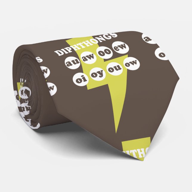 Cravate Dipthongs Apprendre l'anglais avec des phoniques (Roulé)