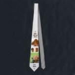 Cravate Dog Dad Photo Collage Pet Keepsake Gray<br><div class="desc">Celebrate the world’s best dog dad with a custom photo tie featuring your favorite pup! This personalized Best Dog Dad Ever necktie allows you to add multiple photos of your dog to create a meaningful and stylish keepsake. The custom pet photo tie makes a thoughtful gift for Father’s Day, birthdays,...</div>