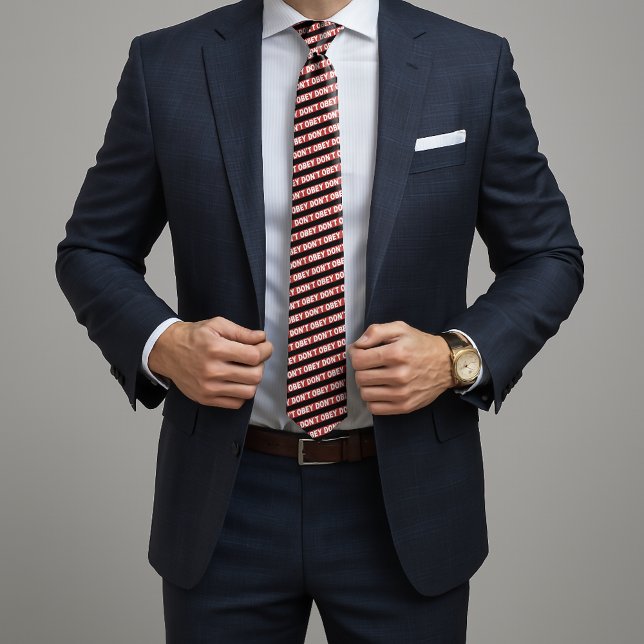 Cravate Don't Obey Portland Frog Protest (Créateur téléchargé)