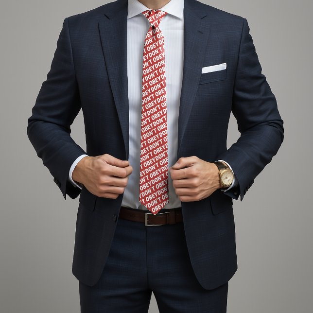 Cravate Don't Obey Portland Frog Protest (Créateur téléchargé)