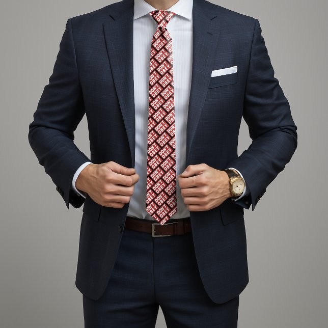 Cravate Don't Obey Portland Frog Protest (Créateur téléchargé)