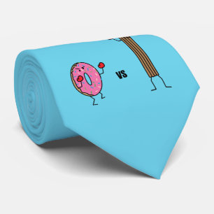 Cravate Donut versus Churro dessert pâte frit sucre vs.