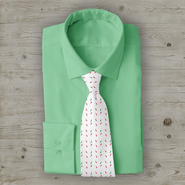 Cravate Dotted Chile Pepper Pattern (Créateur téléchargé)