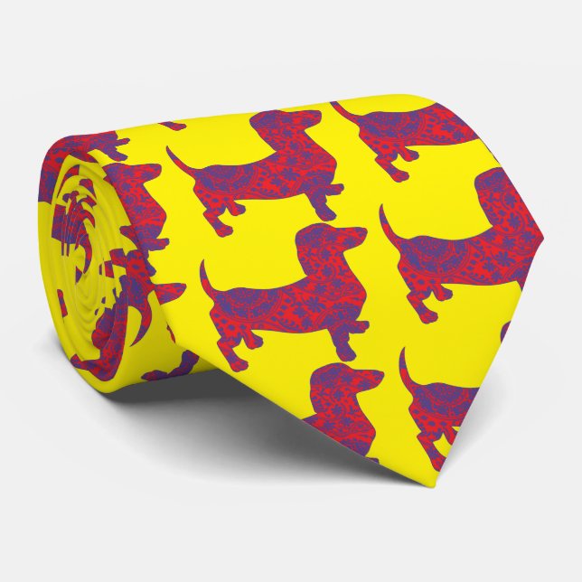 Cravate Doxie en motif Renaissance (Roulé)