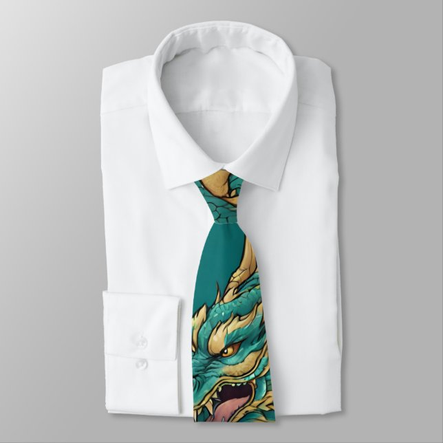 Cravate Dragon Necktie (Attaché)