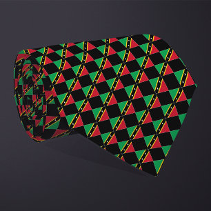 Cravate Drapeau À damiers Saint-Kitts-et-Nevis Motif