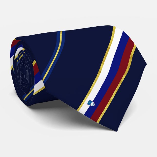 Cravate Drapeau à rayures slovène (Roulé)