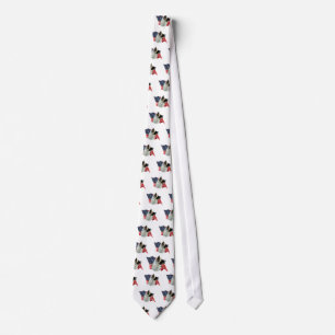 Cravate Drapeau Akita; Drapeau Akita Patriotique; Drapeau
